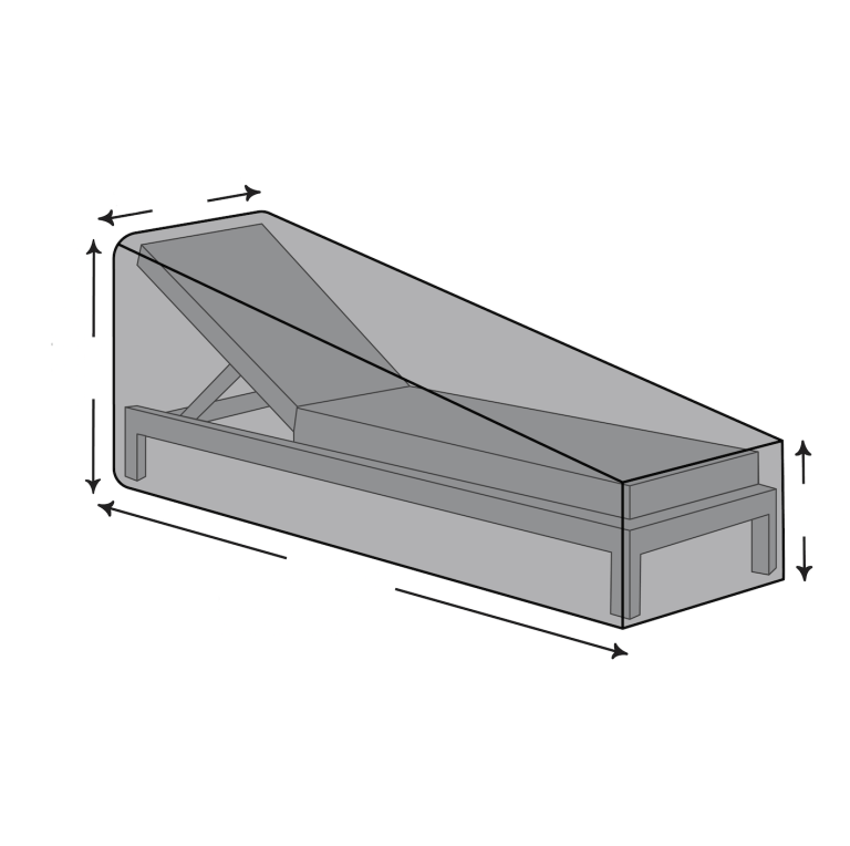 Custom Angled Sun Lounge Cover