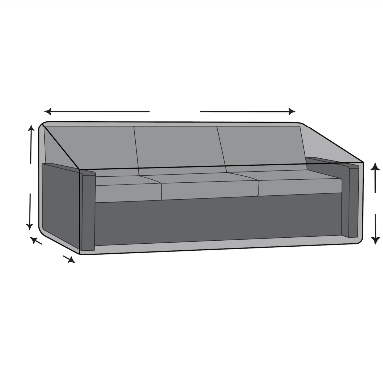 Custom Angled Outdoor Sofa Cover