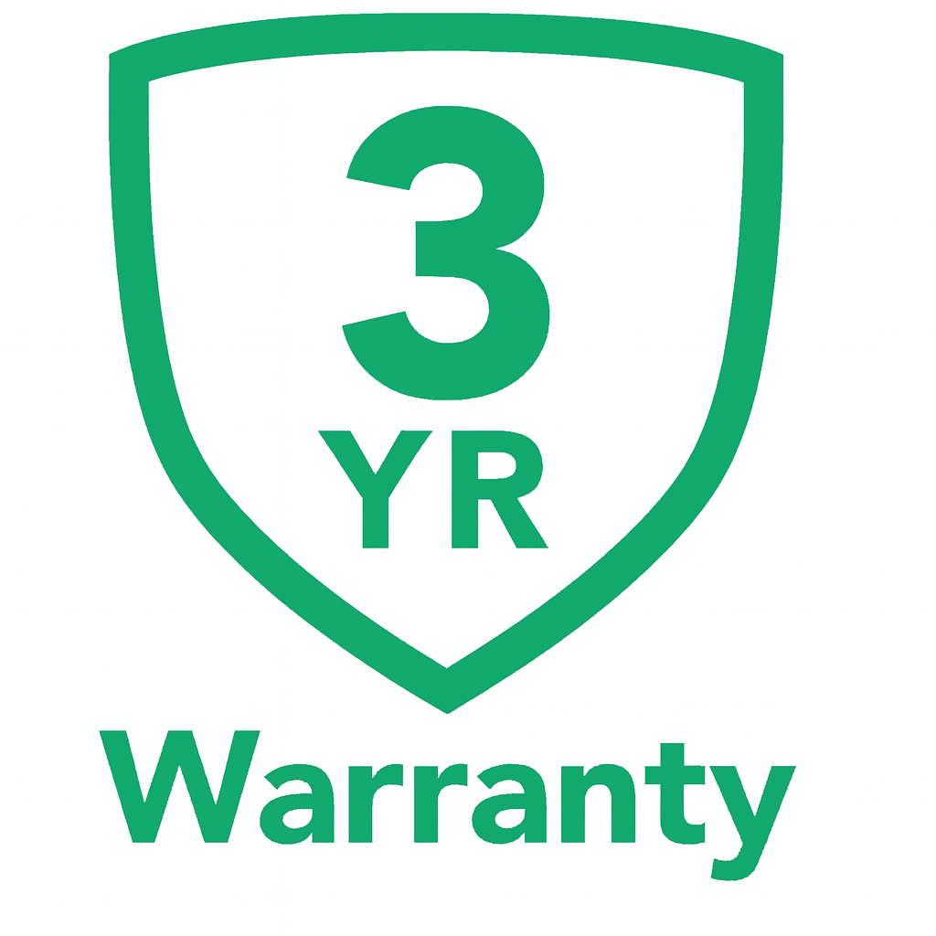 3 Years Warranty