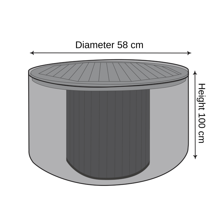Round Bar Table Cover